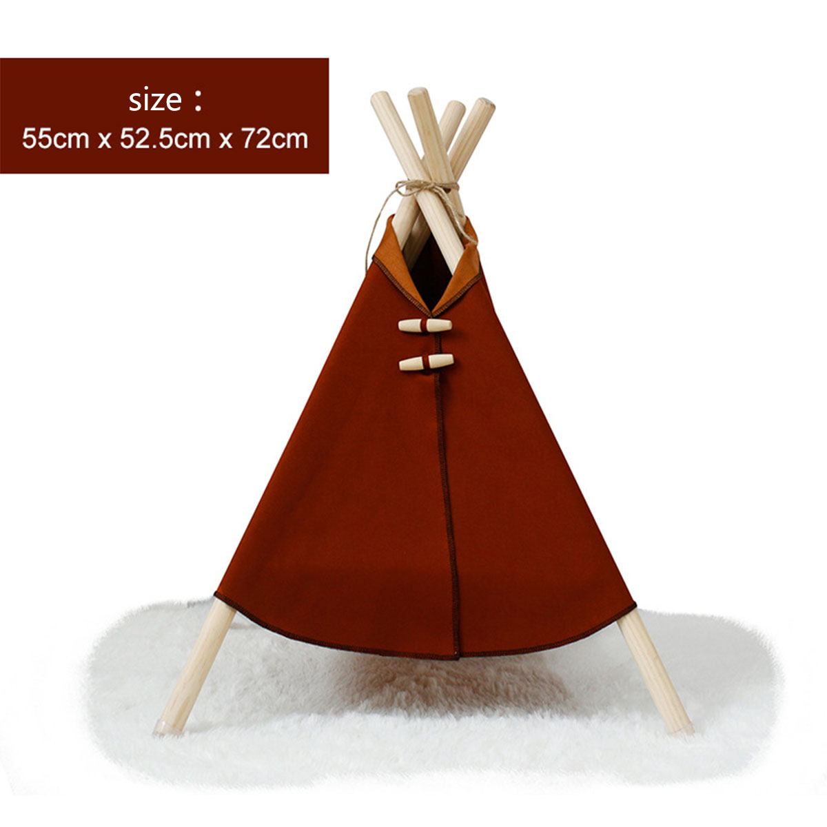KFX-8055229 Cozy Cat and Dog Tent Bed Frame - Stylish Pet Nest in Multiple Colors