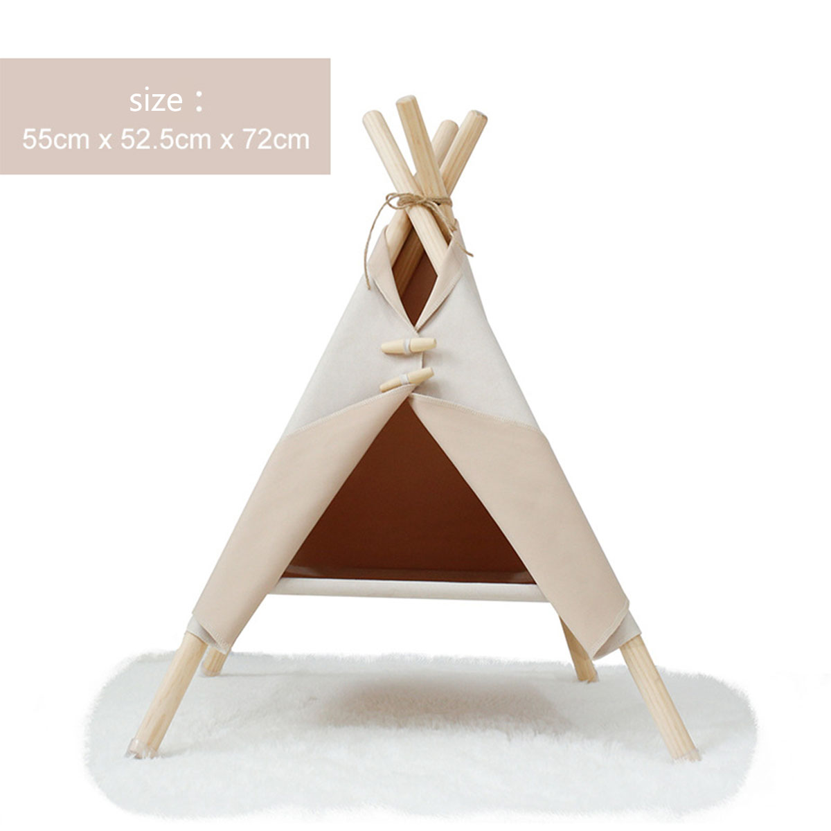 KFX-8055229 Cozy Cat and Dog Tent Bed Frame - Stylish Pet Nest in Multiple Colors