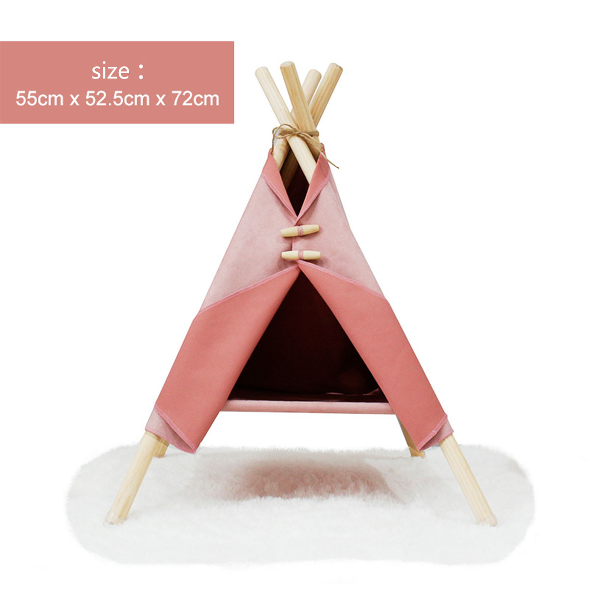 KFX-8055229 Cozy Cat and Dog Tent Bed Frame - Stylish Pet Nest in Multiple Colors