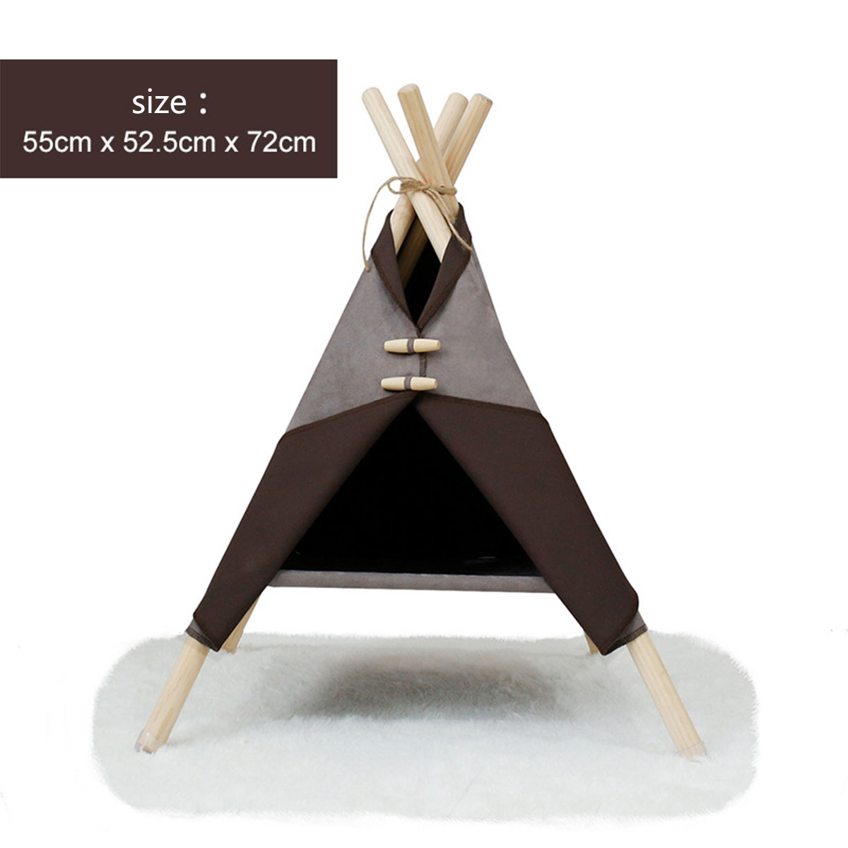 KFX-8055229 Cozy Cat and Dog Tent Bed Frame - Stylish Pet Nest in Multiple Colors