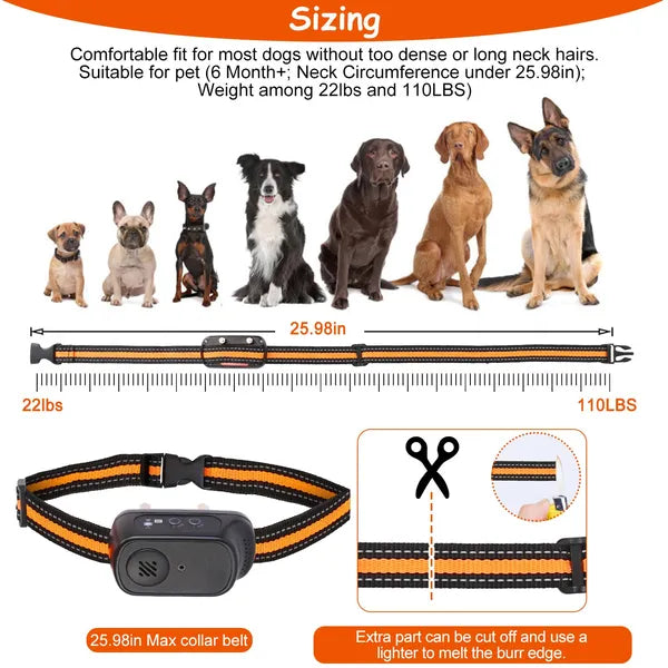 KFX-8055869 Rechargeable Dog Training Collar with Beep, Vibration, and Shock Modes - IP65 Waterproof, 984FT Range, 3 Channels, Safety Keypad Lock