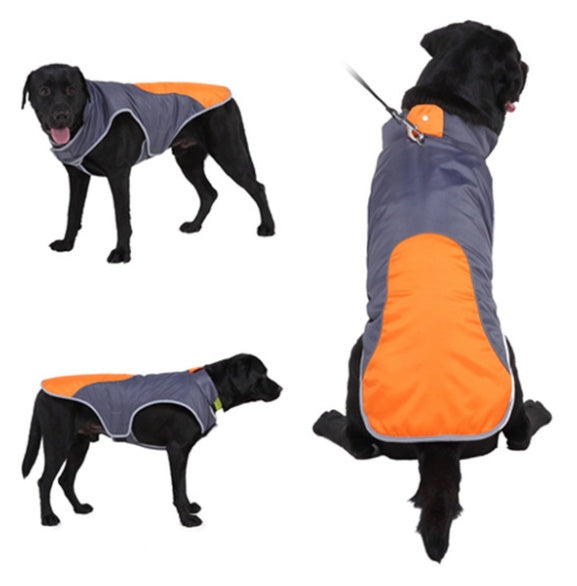 KFX-8060605 Reflective Pet Jacket - Casual Cotton Vest for Dogs and Cats, Lightweight and Comfortable, Various Sizes Available