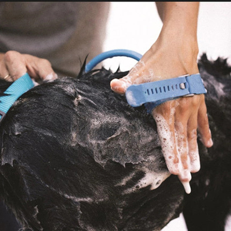 KFX-8063421 Pet Bathing Tool with Massaging Shower Spray for Dogs, Cats, and Horses, Adjustable Design with Faucet Adapters