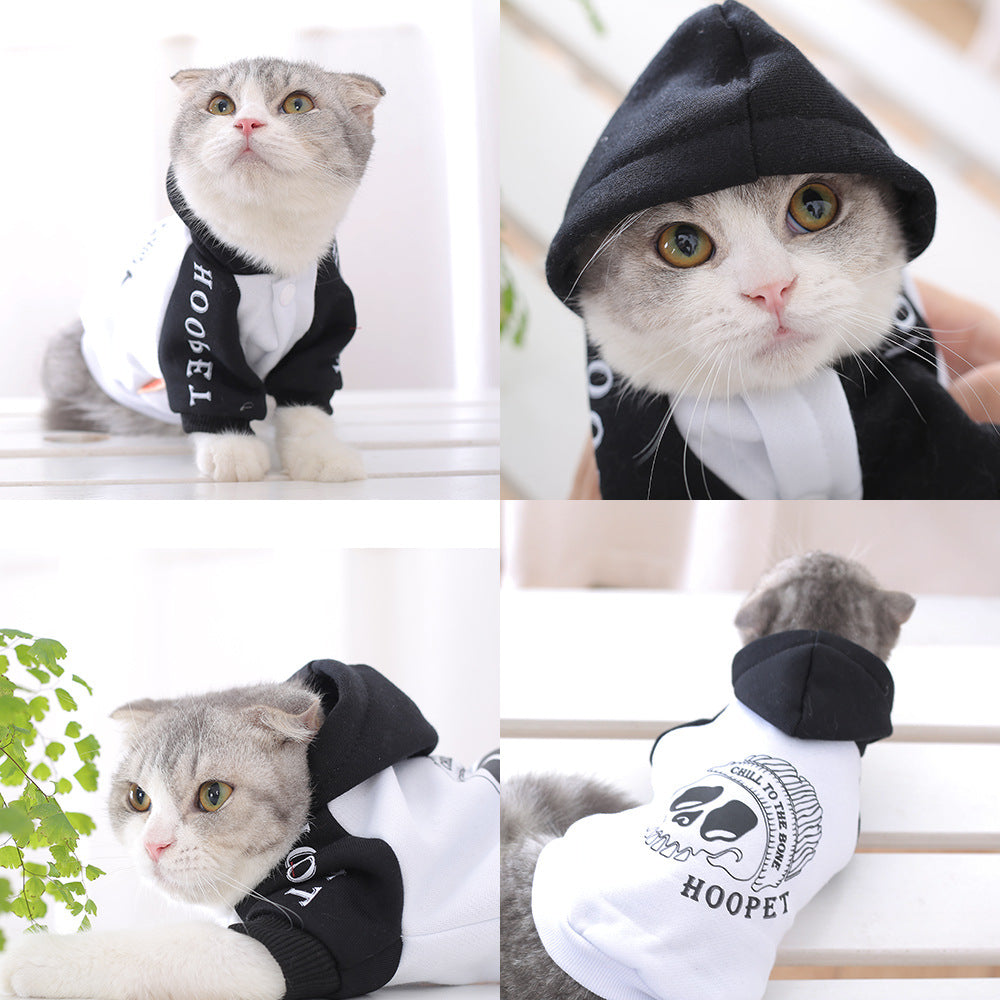 KFX-8067005 Casual Two-Legged Sweatshirt for Puppies – Autumn and Winter Clothing