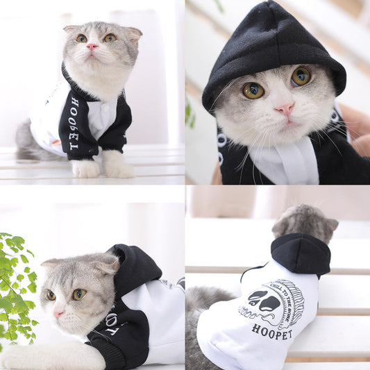 KFX-8067005 Casual Two-Legged Sweatshirt for Puppies – Autumn and Winter Clothing
