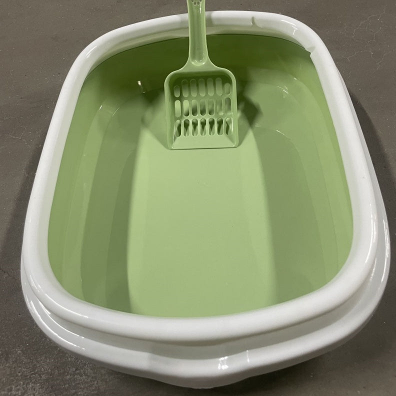 KFX-8067389 Compact Cat Litter Box for Small Spaces - Ideal for Kittens and Small Cats