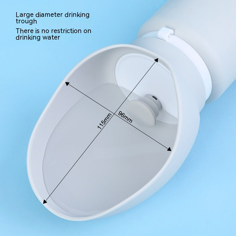 KFX-8067773 Portable Silicone Water Bottle for Pets - Large Capacity Dog Drinking Cup, Foldable & Lightweight