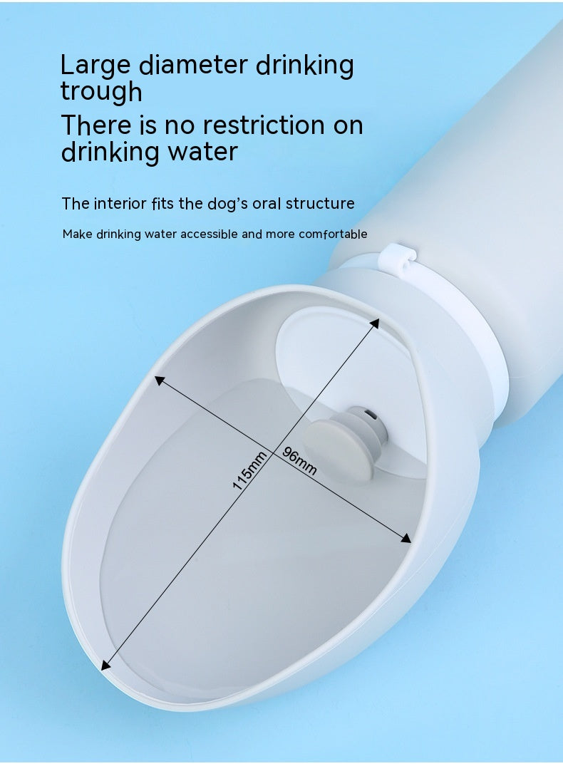 KFX-8067773 Portable Silicone Water Bottle for Pets - Large Capacity Dog Drinking Cup, Foldable & Lightweight