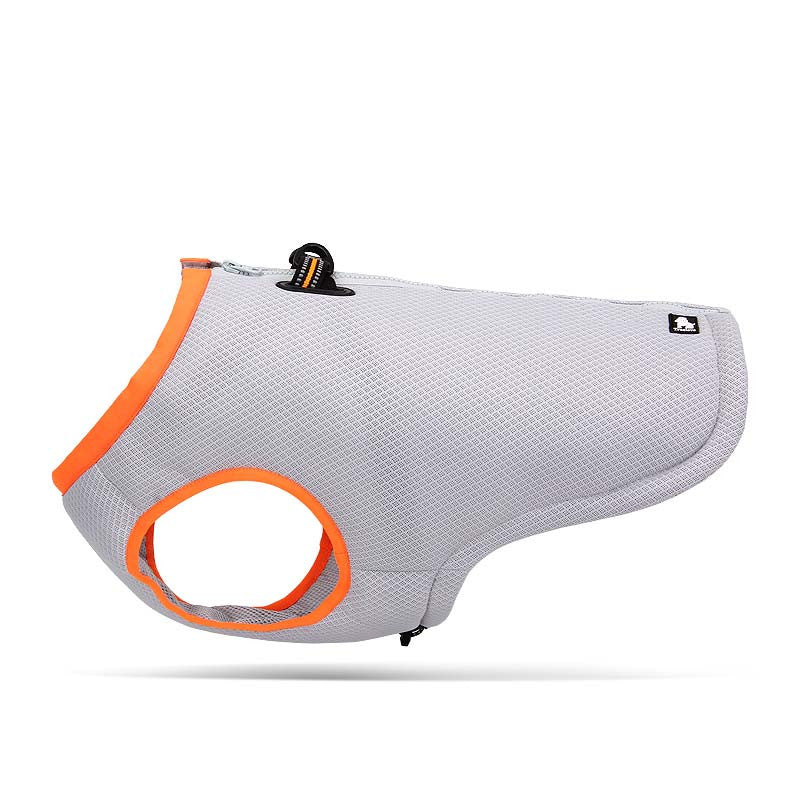 KFX-8070973 Cooling Harness Suit for Dogs - Summer Traction and Breathable Design in Gray Green and Gray Orange