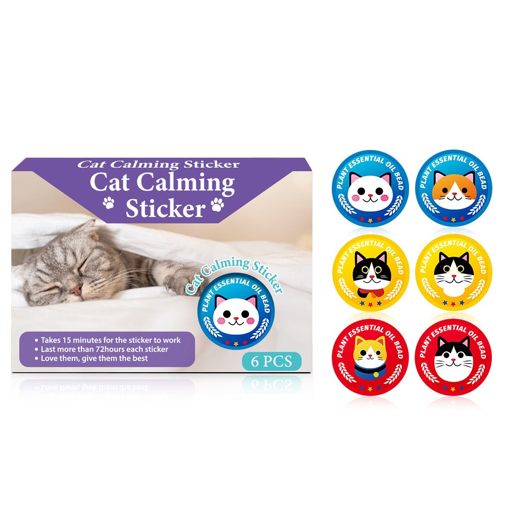 KFX-8072509 Calming Pheromone Patch for Cats and Dogs - 1 or 6 Pieces in Mixed Color Options