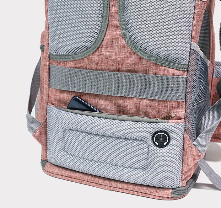 KFX-8073917 Portable Pet Carrying Bag for Small Dogs and Cats – Eco-Friendly Cationic Linen Fabric