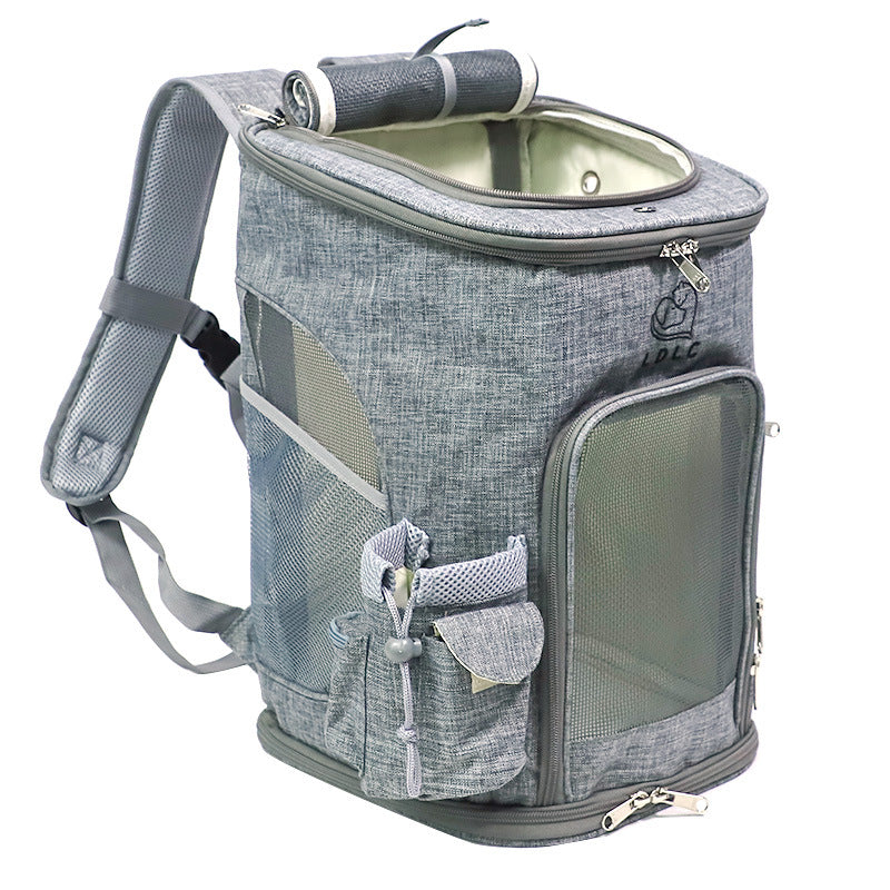 KFX-8073917 Portable Pet Carrying Bag for Small Dogs and Cats – Eco-Friendly Cationic Linen Fabric