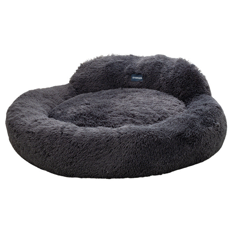 KFX-8077501 Winter Warm Breathable Pet Bed for Cats - Available in Light Gray, Dark Gray, Pink, Brown, Multiple Sizes