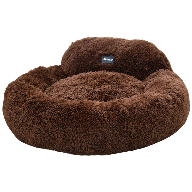 KFX-8077501 Winter Warm Breathable Pet Bed for Cats - Available in Light Gray, Dark Gray, Pink, Brown, Multiple Sizes