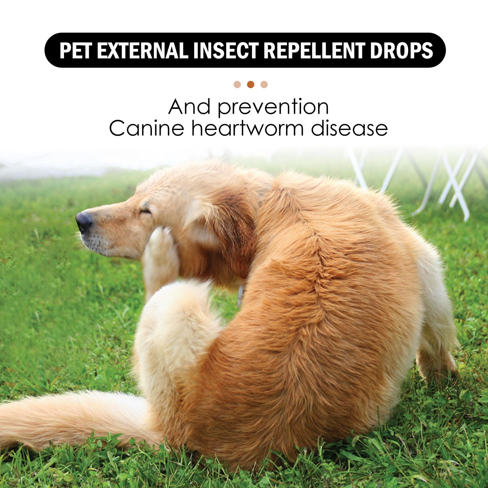 KFX-8079037 Pet Drops Spray for Effective Removal of Lice, Ticks, and Fleas in Dogs - 30ml