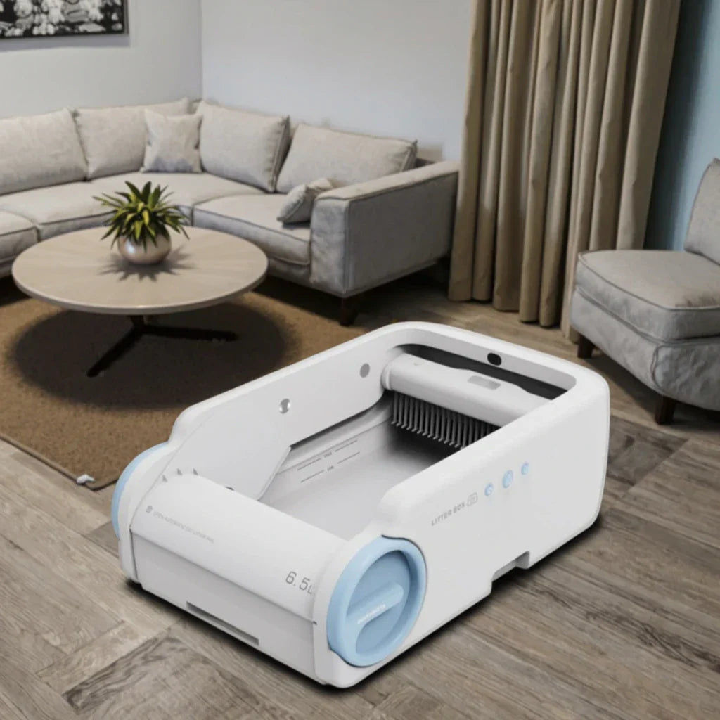 KFX-808083 Automatic Self-Cleaning Cat Litter Box with APP Control, Odor-Free, Low Noise, and Easy Clean for Large Cats