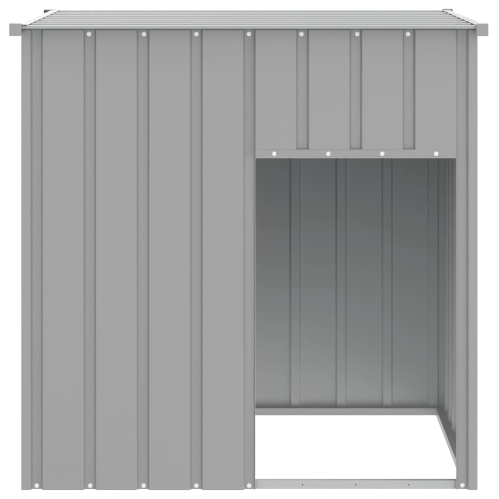 KFX-8081469 Spacious Galvanized Steel Doghouse with Roof for Safety and Comfort