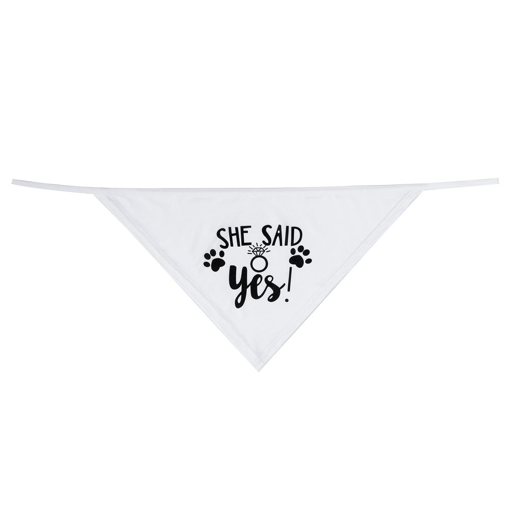 KFX-8083773 Triangle Pet Scarf for Dogs and Cats - Geometric Polyester Bandana for All Seasons