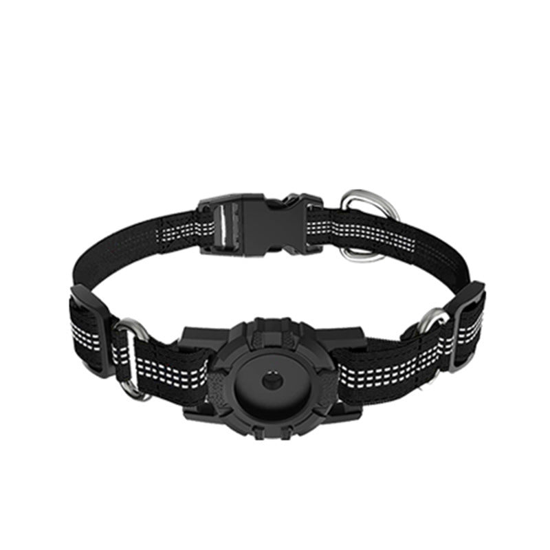 KFX-8085181 Adjustable Anti-Lost Pet Dog Collar - Nylon in Black, Red, Silver - Multiple Sizes Available