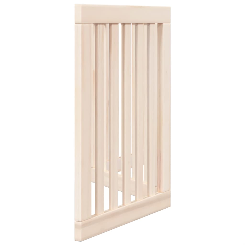 KFX-8088253 Foldable 3-Panel Dog Gate in Poplar Wood - 150 cm Long Activity Barrier