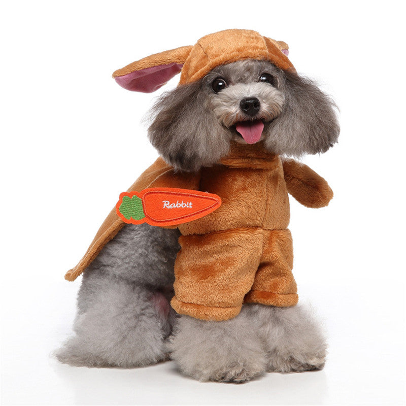 KFX-8091325 Funny Stand-Up Dog Costume - Polyester Pet Clothing in Sizes S, M, L, XL