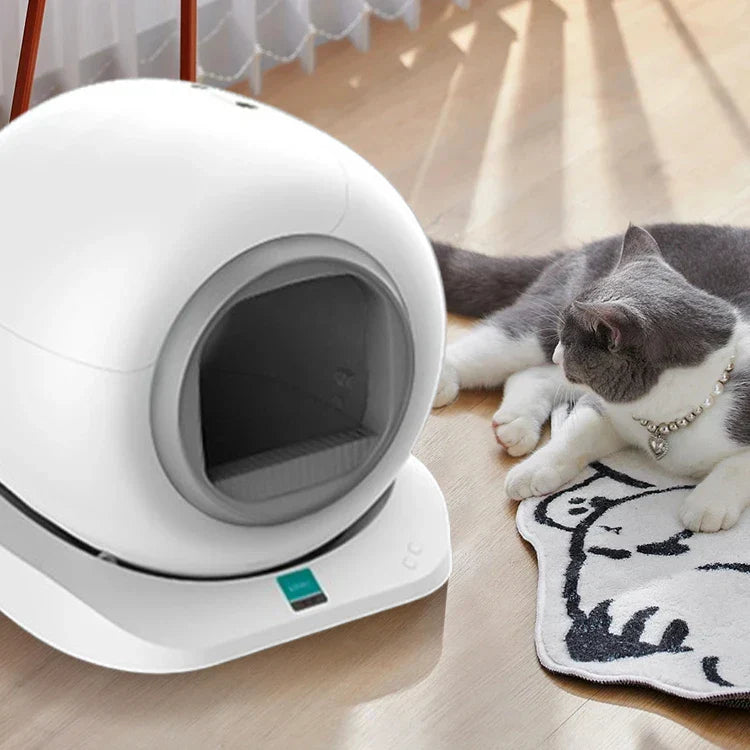 KFX-809235 Smart Self-Cleaning Cat Litter Box for Easy Maintenance - Compatible For Multiple Cats, 9L Capacity