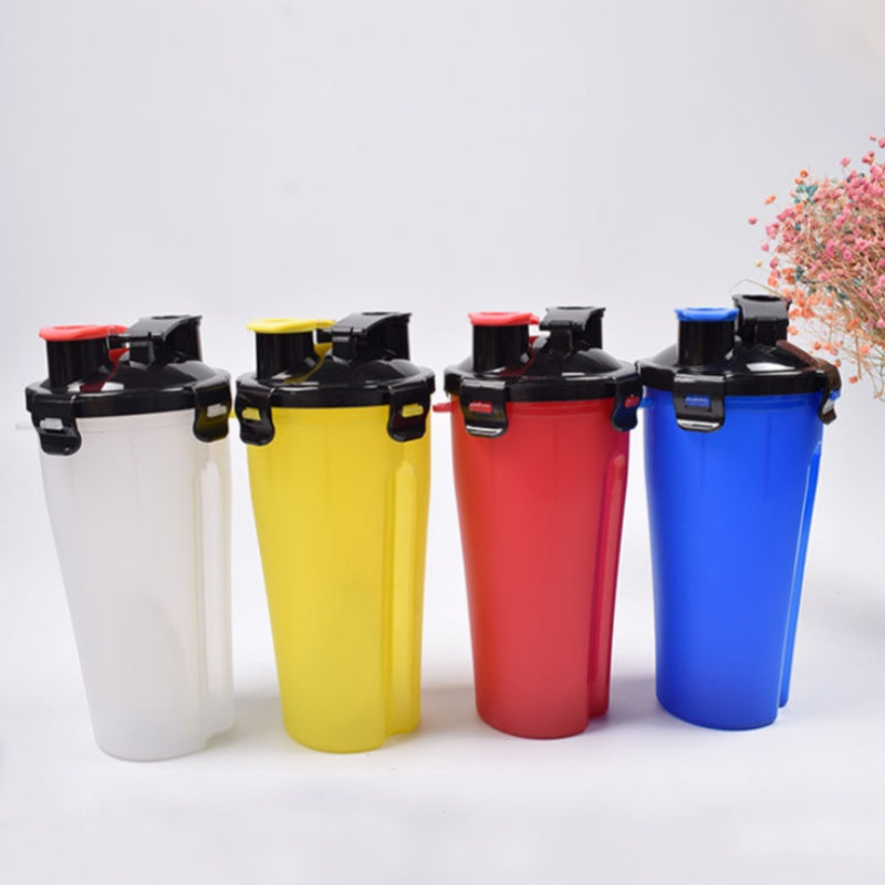 KFX-8094781 Portable Travel Pet Water and Food Dispenser Bowl - 650ml Capacity, Leak-Proof Design