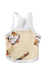 KFX-8095293 Cute Dinosaur and Cat Print Pet Vest for Dogs and Cats - Jersey Material, Multiple Sizes Available