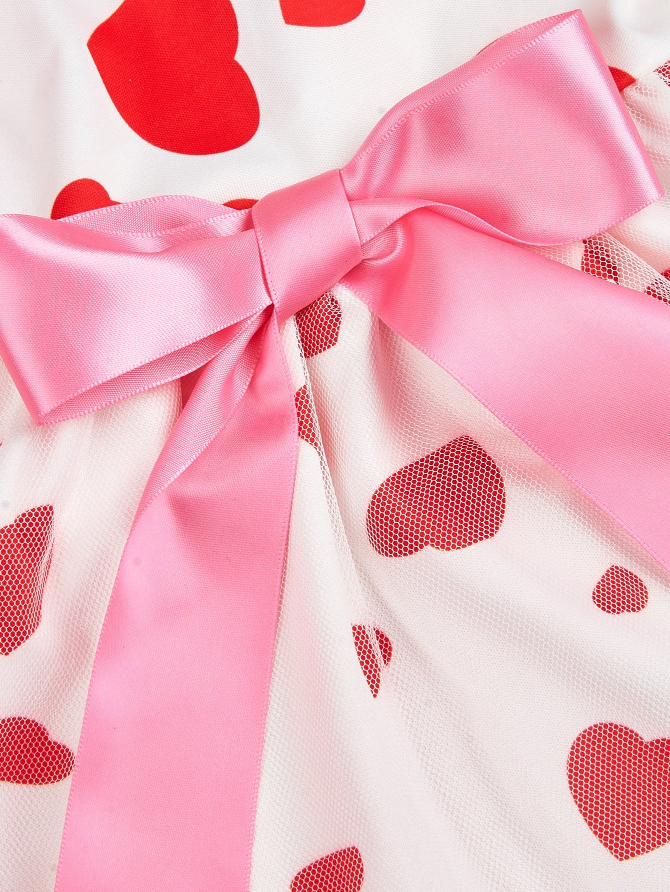 KFX-8096317 Love-Themed Full Printed Dress for Dogs and Cats in White and Black