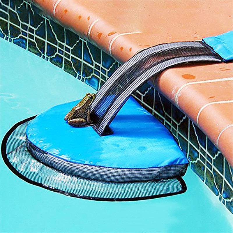 KFX-8096573 Small Animal Escape Channel for Pools and Ponds - Durable Inflatable Safety Net with Repair Kit