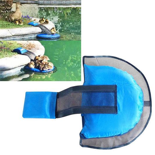 KFX-8096573 Small Animal Escape Channel for Pools and Ponds - Durable Inflatable Safety Net with Repair Kit