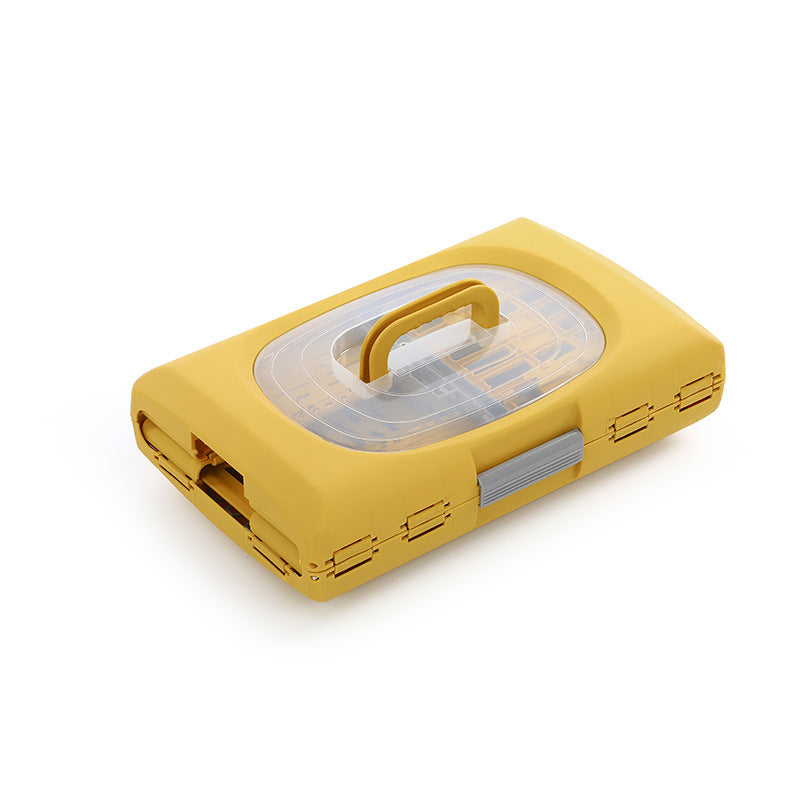 KFX-8098365 Portable Pet Flight Case - Folding Design, Hard PP Material, Small & Large Sizes in Van Gogh Gold and Far Peak Blue