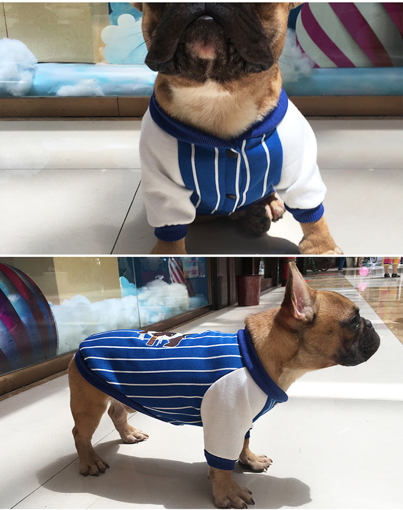 KFX-8099773 Plush Velvet Sweater for Small and Medium Dogs - Comfortable Cotton Two-Legged Style