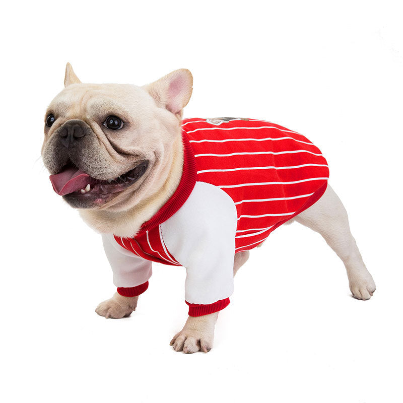 KFX-8099773 Plush Velvet Sweater for Small and Medium Dogs - Comfortable Cotton Two-Legged Style