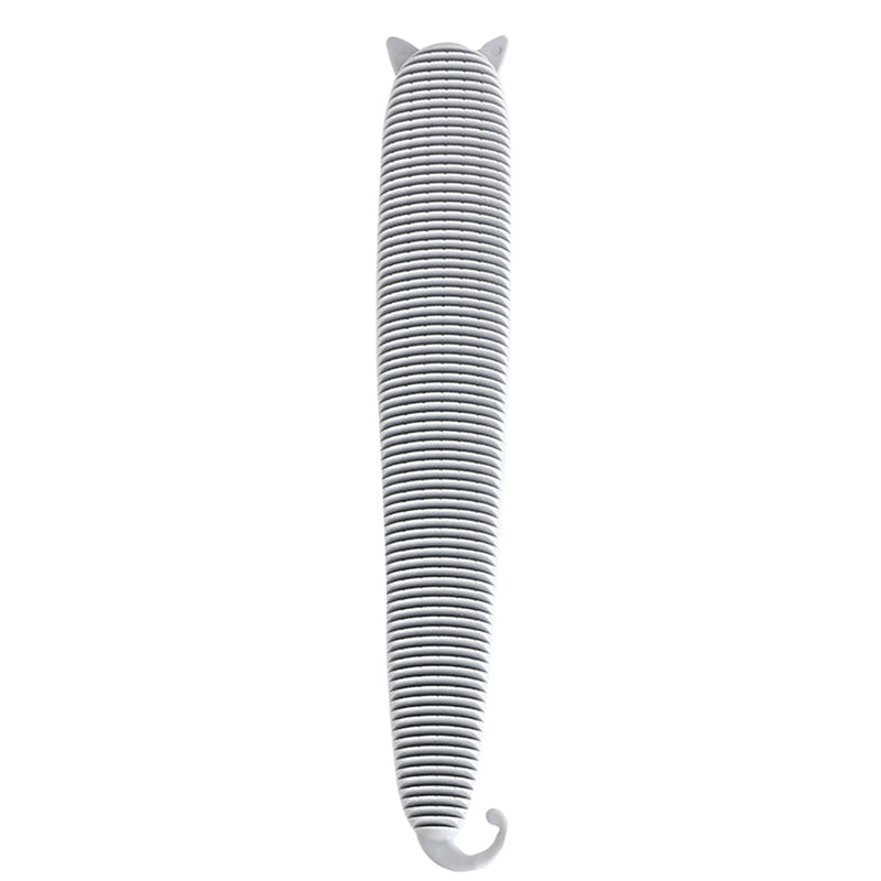 KFX-8100285 Durable Dual-Purpose Pet Comb for Cats with Simulated Cat Tongue Design in Pink and Grey