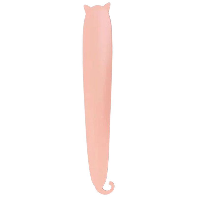 KFX-8100285 Durable Dual-Purpose Pet Comb for Cats with Simulated Cat Tongue Design in Pink and Grey