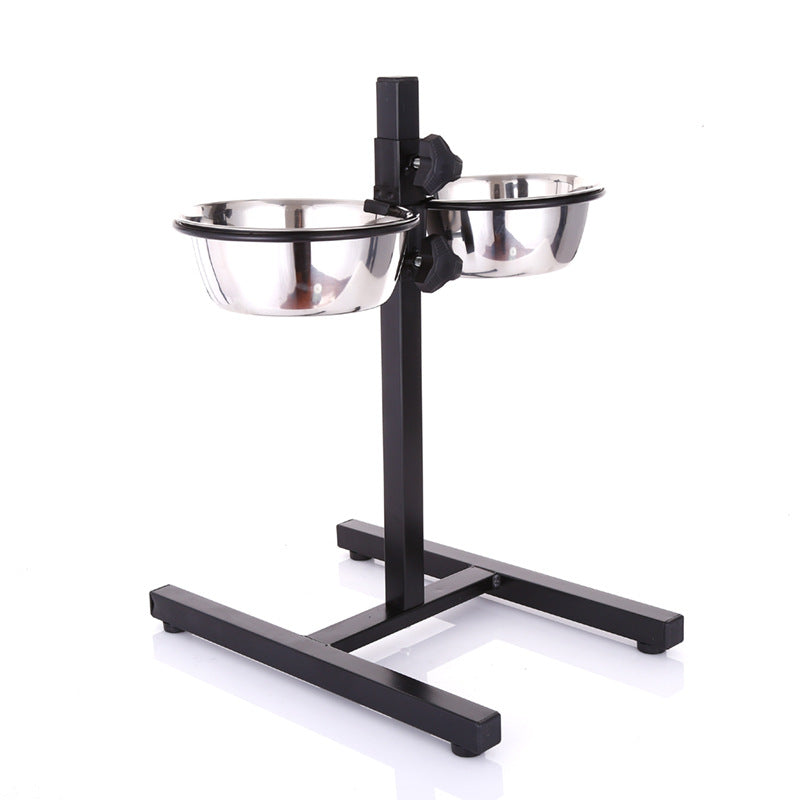 KFX-8100669 Adjustable Stainless Steel Dog Bowl - Multiple Sizes Available (18CM to 28CM)
