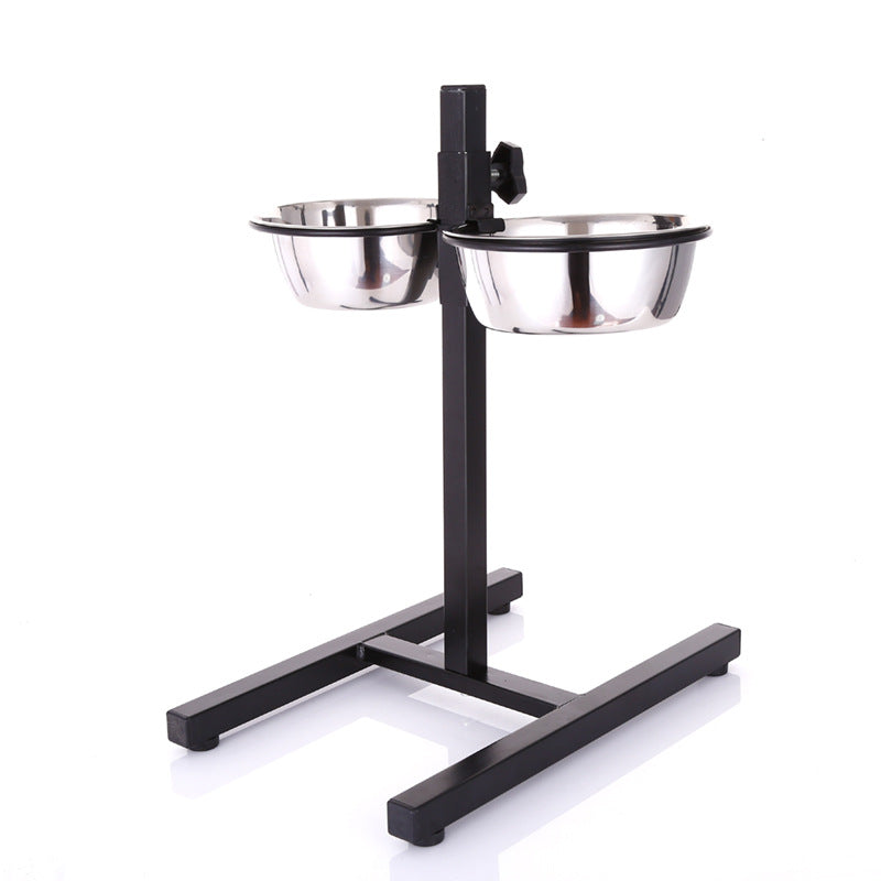 KFX-8100669 Adjustable Stainless Steel Dog Bowl - Multiple Sizes Available (18CM to 28CM)