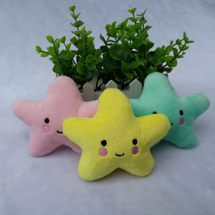 KFX-8103101 Plush Star Teething Toy with Sound, Soft Stuffed Toy for Infants