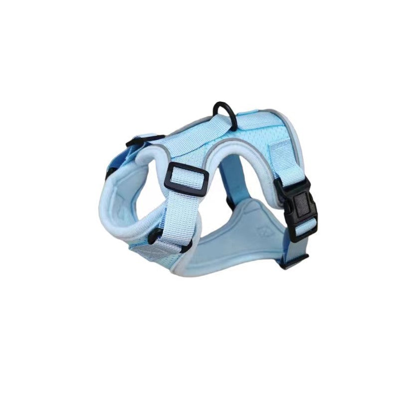 KFX-8104253 Adjustable Anti-Escape Cat Leash in Multiple Colors: Sky Blue, Black, Orange, Red, Lake Blue, Dark Blue, Pink, Purple, Yellow, Gray