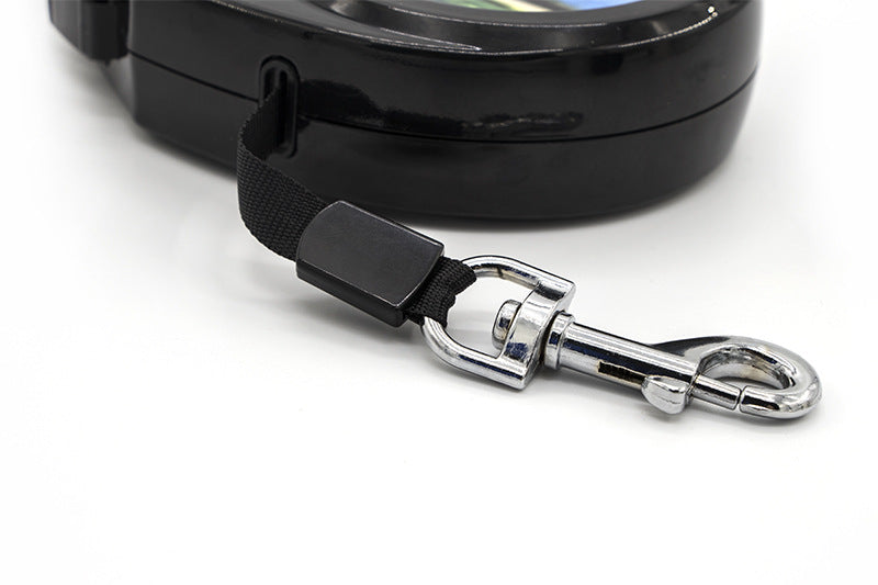 KFX-8106301 Customizable Automatic Retractable Dog Leash for Small Dogs - 3 Meters Plastic Design with Universal Remote Control and Flat Belt