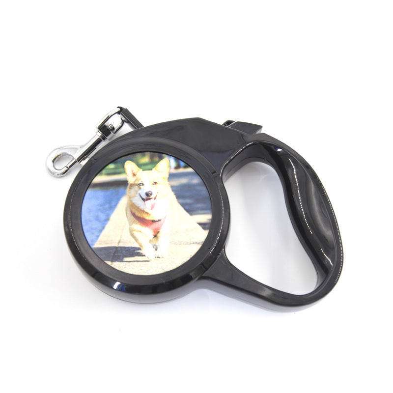 KFX-8106301 Customizable Automatic Retractable Dog Leash for Small Dogs - 3 Meters Plastic Design with Universal Remote Control and Flat Belt