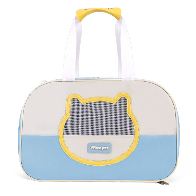 KFX-8112445 Large Capacity Foldable Cat Backpack with Breathable Oxford Cloth – Various Colors Available