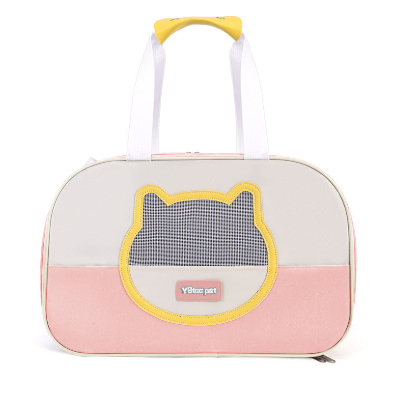 KFX-8112445 Large Capacity Foldable Cat Backpack with Breathable Oxford Cloth – Various Colors Available
