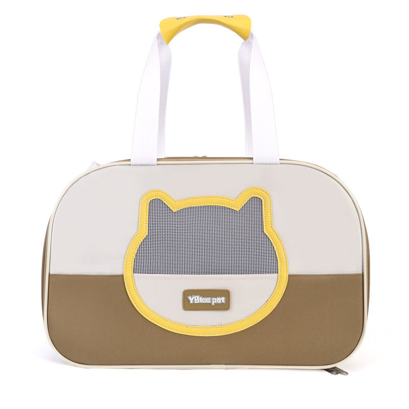 KFX-8112445 Large Capacity Foldable Cat Backpack with Breathable Oxford Cloth – Various Colors Available