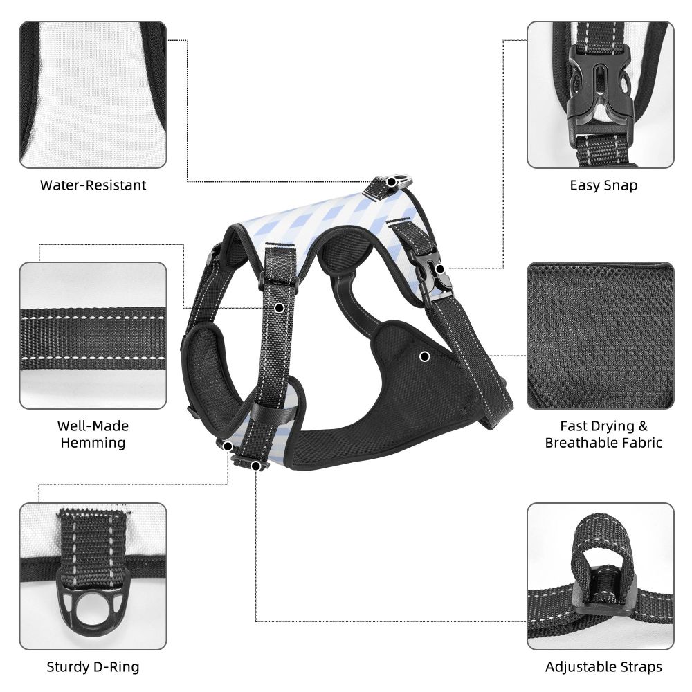 KFX-8115261 Durable Oxford Cloth Pet Vest with Reflective Design for Dogs