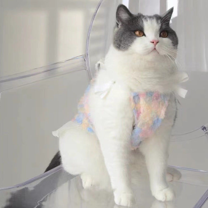 KFX-8120509 Flower Skirt for Pets in Macaron and Classic Black & White - Available in XS to XL Sizes