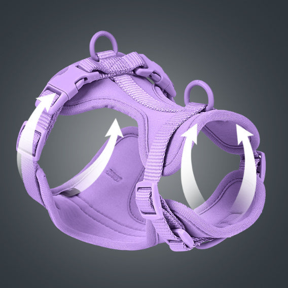 KFX-8121533 Dog Tactical Waterproof Collar and Leash Set with Chest Back Support in Various Colors