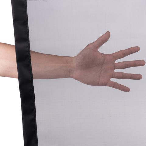 KFX-8123325 Portable Folding Pet Safety Barrier for Doorways and Stairs, Easy to Install Mesh Fence