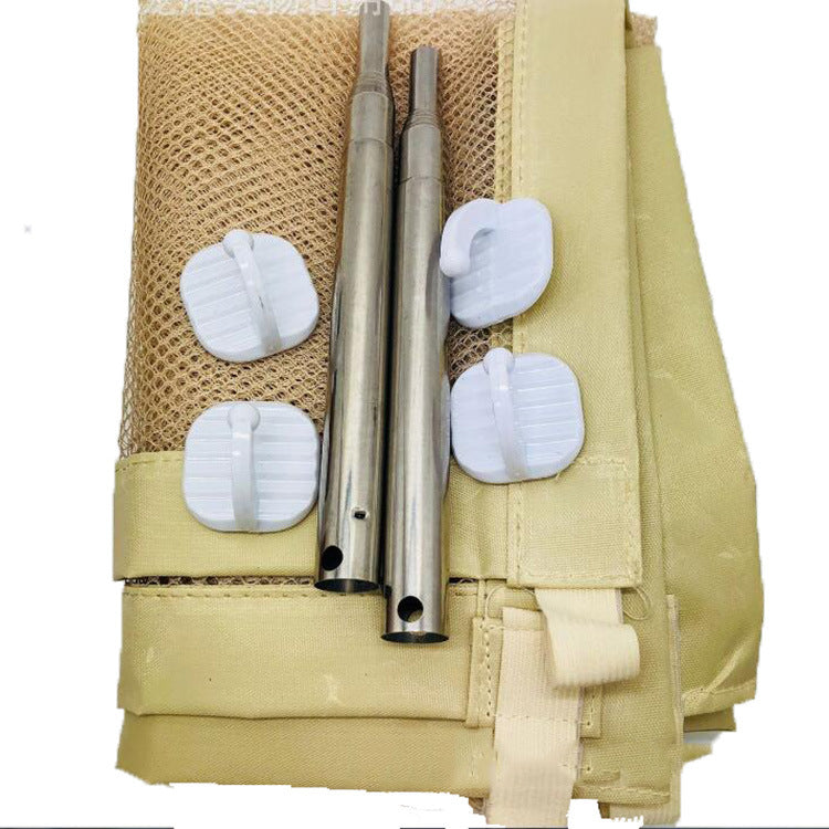 KFX-8123325 Portable Folding Pet Safety Barrier for Doorways and Stairs, Easy to Install Mesh Fence